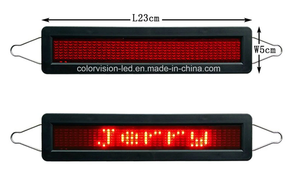 7X40 Car Mini Bluetooth Programmable Moving Messages LED Sign for Car Back Glass Display