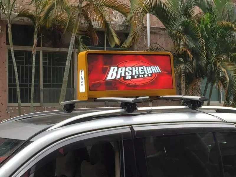 P5mm Outdoor Taxi Top Advertising Waterproof RGB LED Display Screen