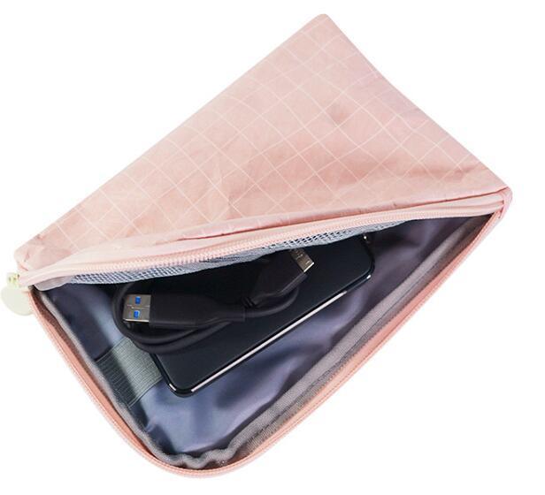 RPET Material Tyvek Waterproof Multi Bag Pencil Case Cosmetic Bag Washing Bag