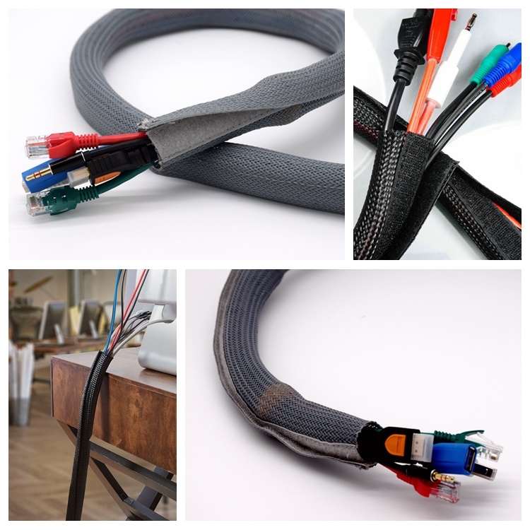 32mm Black Flexo Wrap with Hook & Loop Cable Wrap