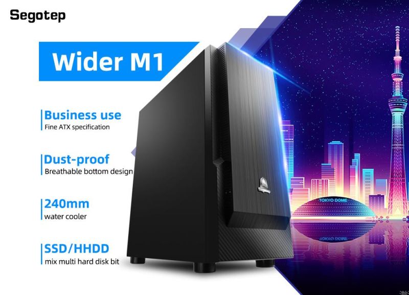 Segotep Wider1 Motherboard DIY Business Office Household ATX MID-Tower Gaming Case