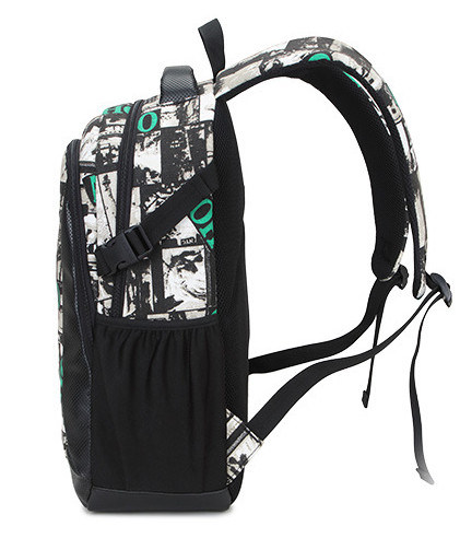 Canvas Bag Print Leisure Men Women Backpack Students' Pack out Door Sports Rucksack