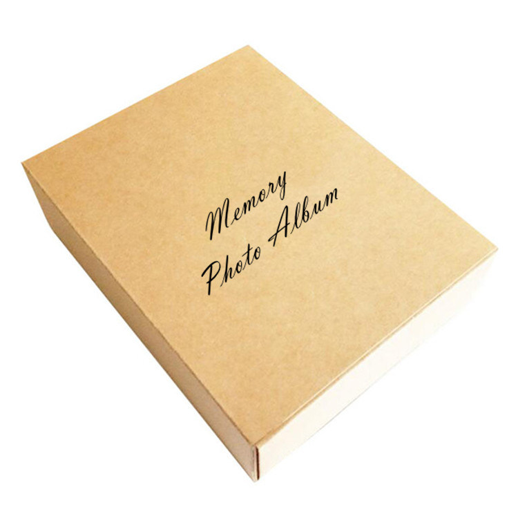 Customized Kraft Paper Wedding Album Box with Logo