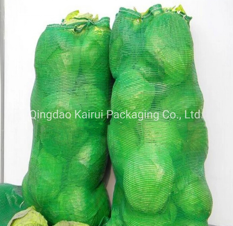 PP Leno Mesh Bag Onion Potato Bag Fruit Mesh Bag with Drawstring