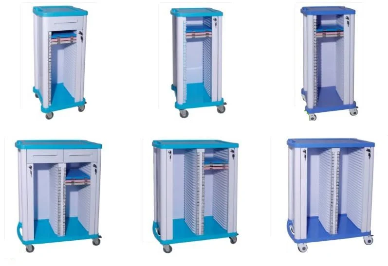 OEM ODM Hospital Medical Record File Trolley Patient File Trolley
