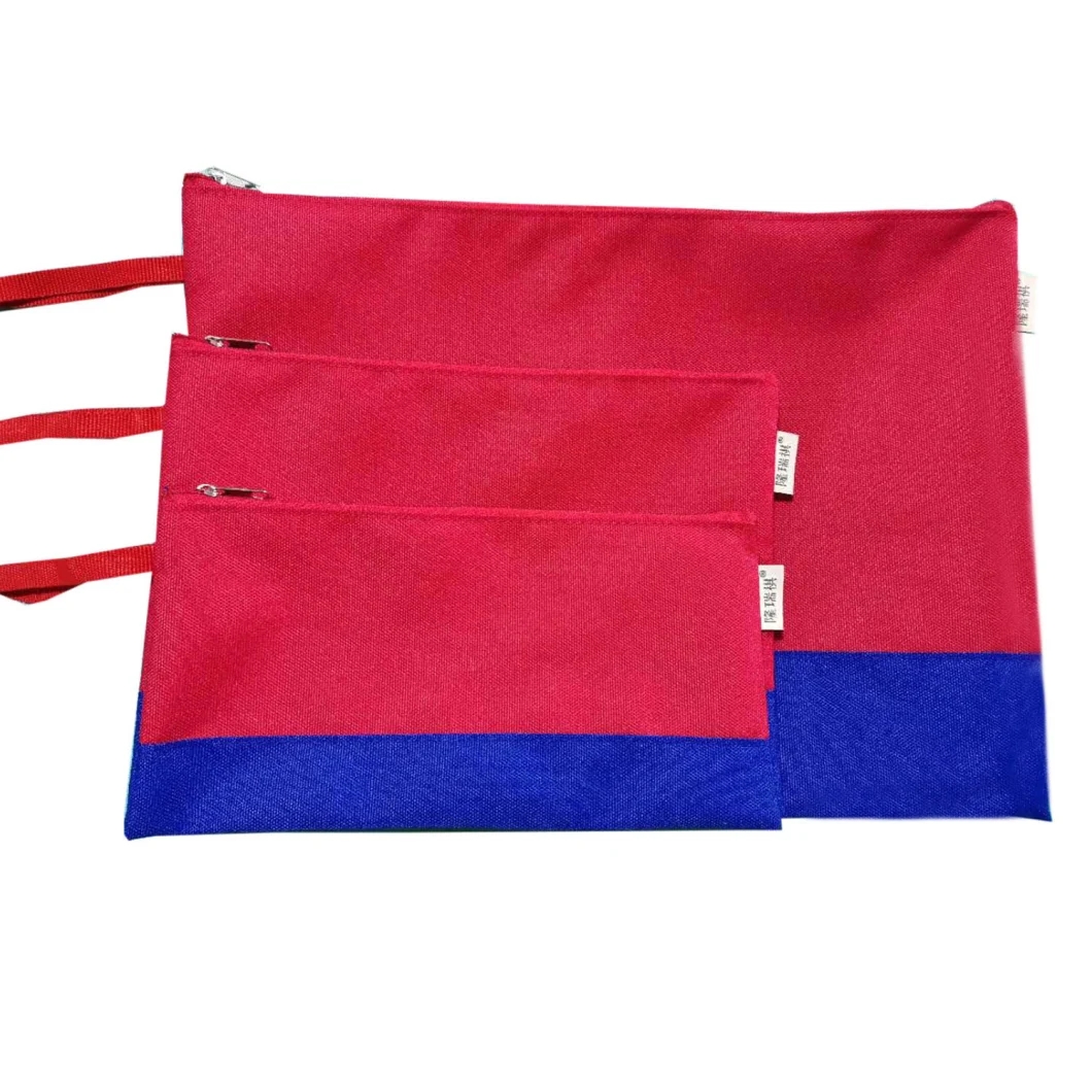 A4 Size Multifunctional Lightweight Easy Carrying Document Pouch File Pocket School Stationery Bag