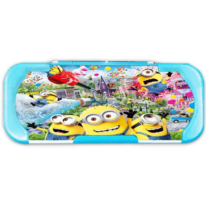 3D Lenticular Pencil Case for Students Plastic Stationery 3D Cartoon Pencil Case for School Usage