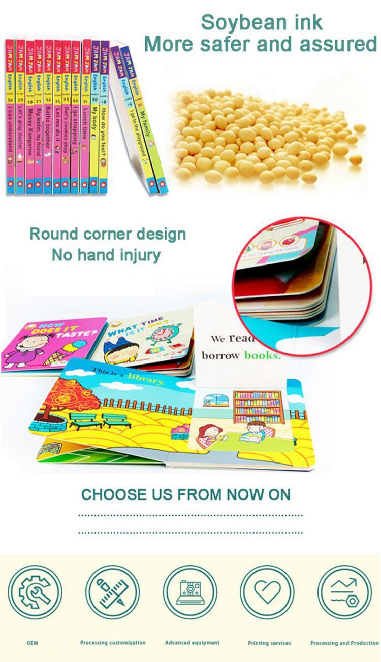 Card Book Printing Service Children's Early Education Children's Book Customization