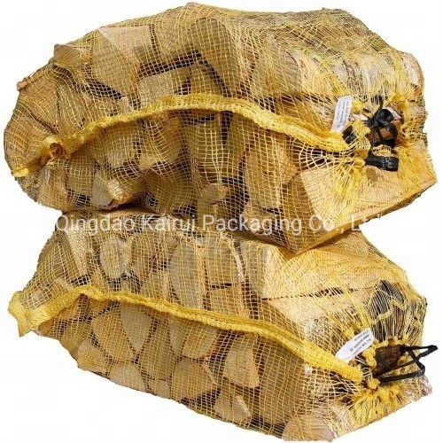 UV Stable Plastic Mesh Net Bag for Firewood