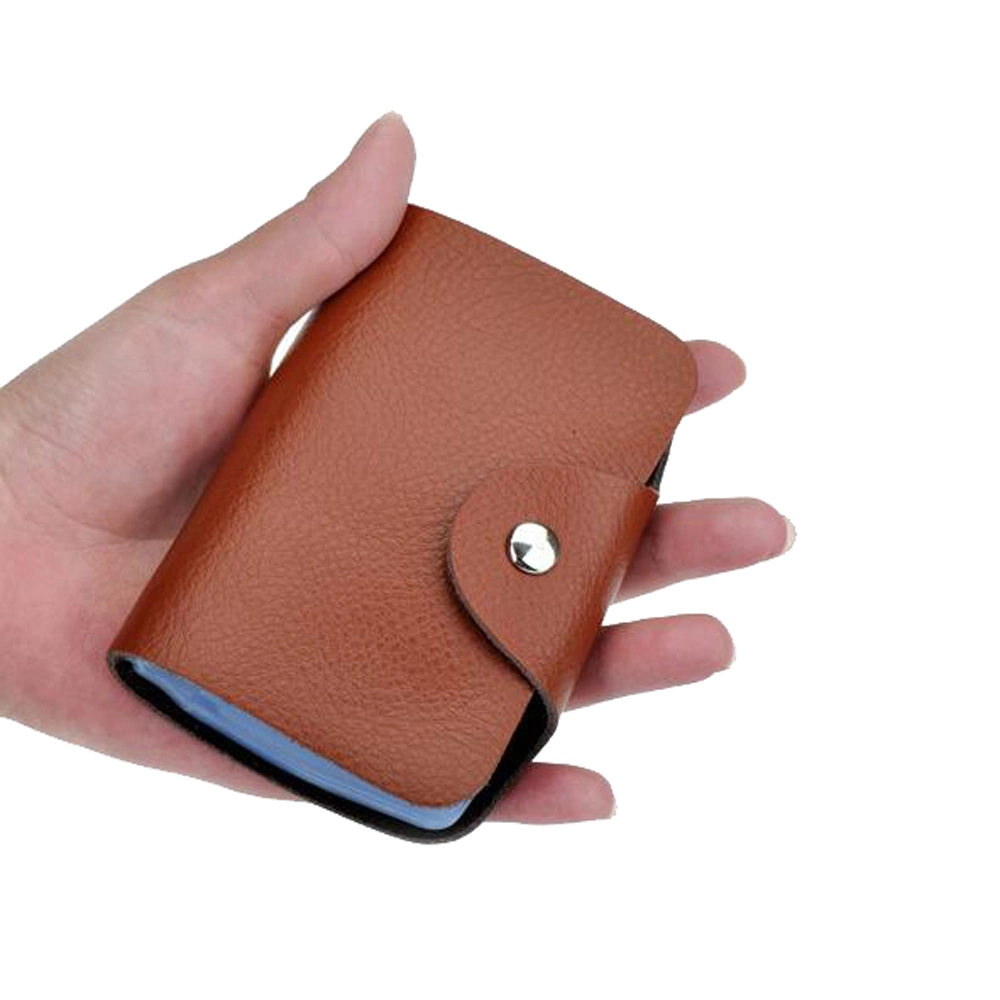 Mini Korean Style Wallet Leather Slim Card Holder Name Card Holder