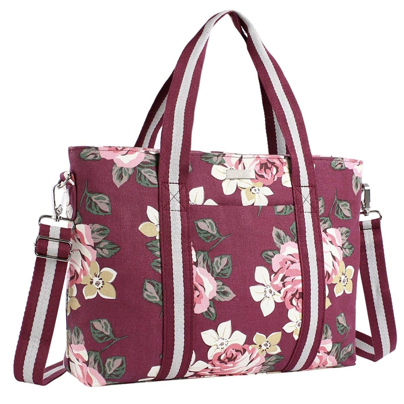 Fashionable Printing Canvas Laptop Case Bag Backpack Handbags (FRT3-395)