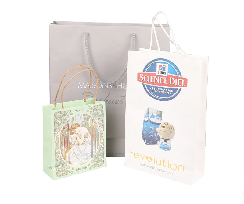 China Cheap Folding Color Kraft Package Cosmetic Gift Paper Bag