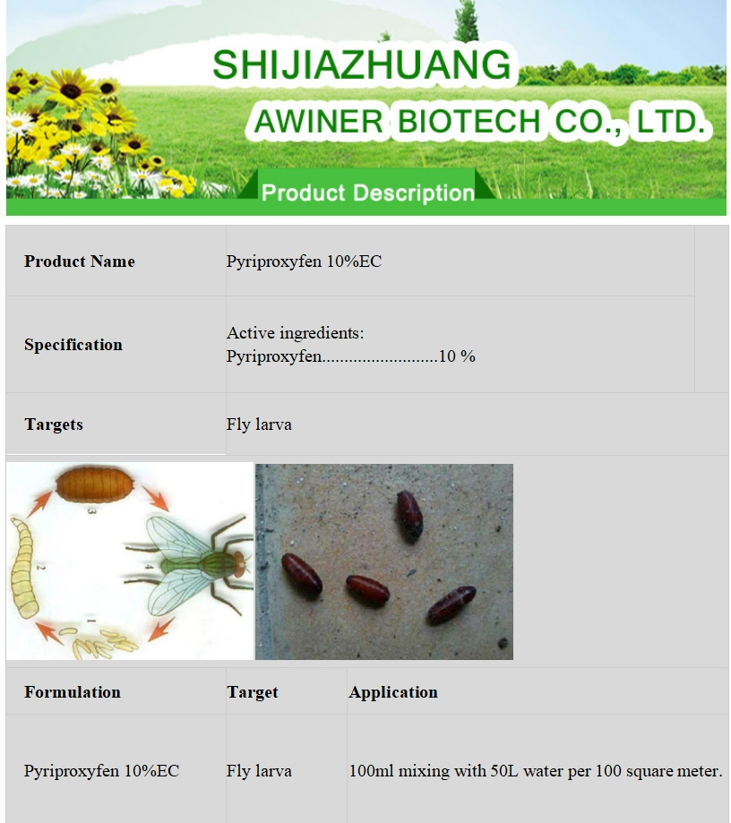 High Quality Mosquito Killer Chemical Pyriproxyfen 10% Ec, 0.5% Gr Flies Insecticide Pyriproxifen