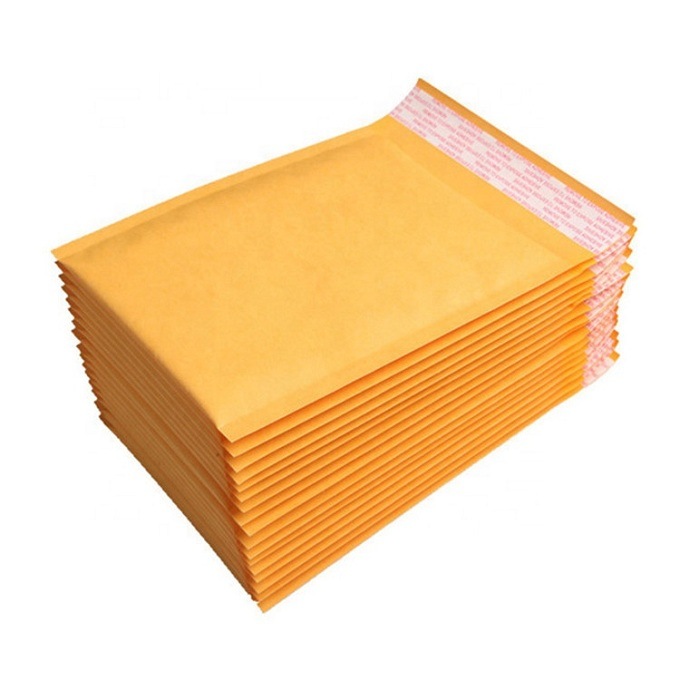 Wholesale Matte Yellow Envelope Poly Air Bubble Courier Bag for Packaging