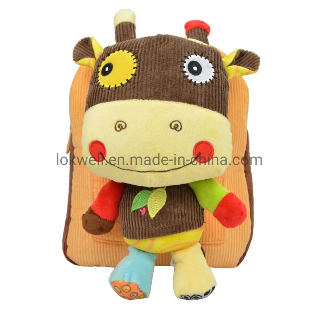 Kids Children School Bag Cartoon Unicorn Plush Doll Backpack