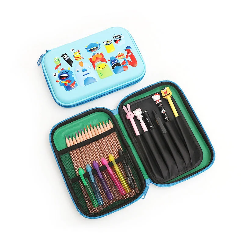 EVA Pencil Case 3D Three-Dimensional Pencil Case Boy Student Stationery Box Large Capacity Cartoon Pencil Case Custom