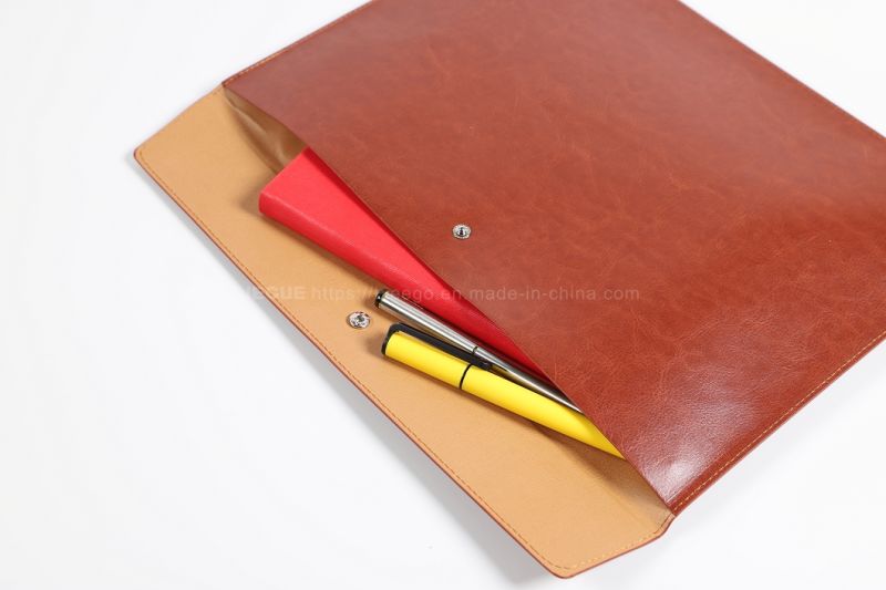 Luxury Customized Leather Document Portfolio File Folder Gift Conference Portfolio Folder