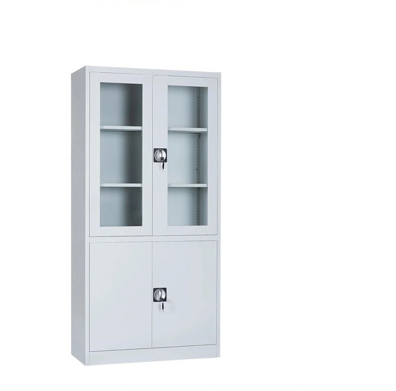4 Doors Metal Flatpack Document File Compartments Cabinet
