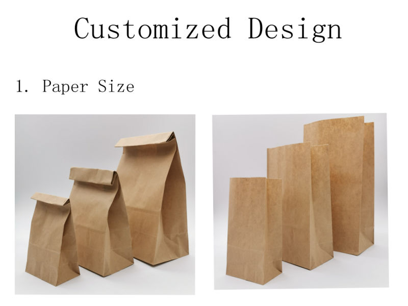 Hamburger Packaging Paper Bag Food Packing Customized Paper Bag