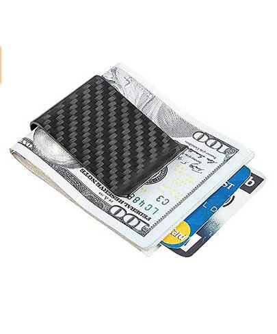 Popular Selling Carbon Fiber Cradit Card Money Clip Front Pocket Wallet Minimalist Wallet
