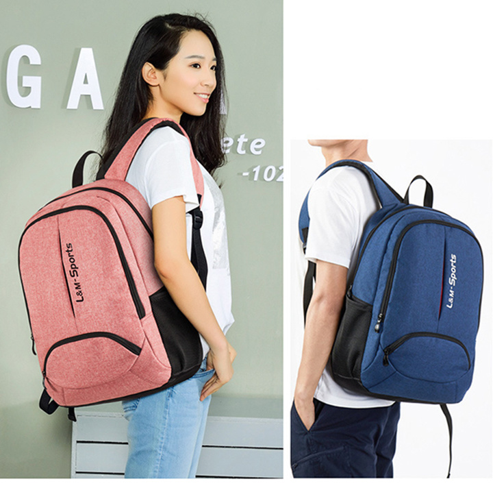 Female Double Shoulder Business Computer Bag Men's Travel Backpack College High School Student Bag
