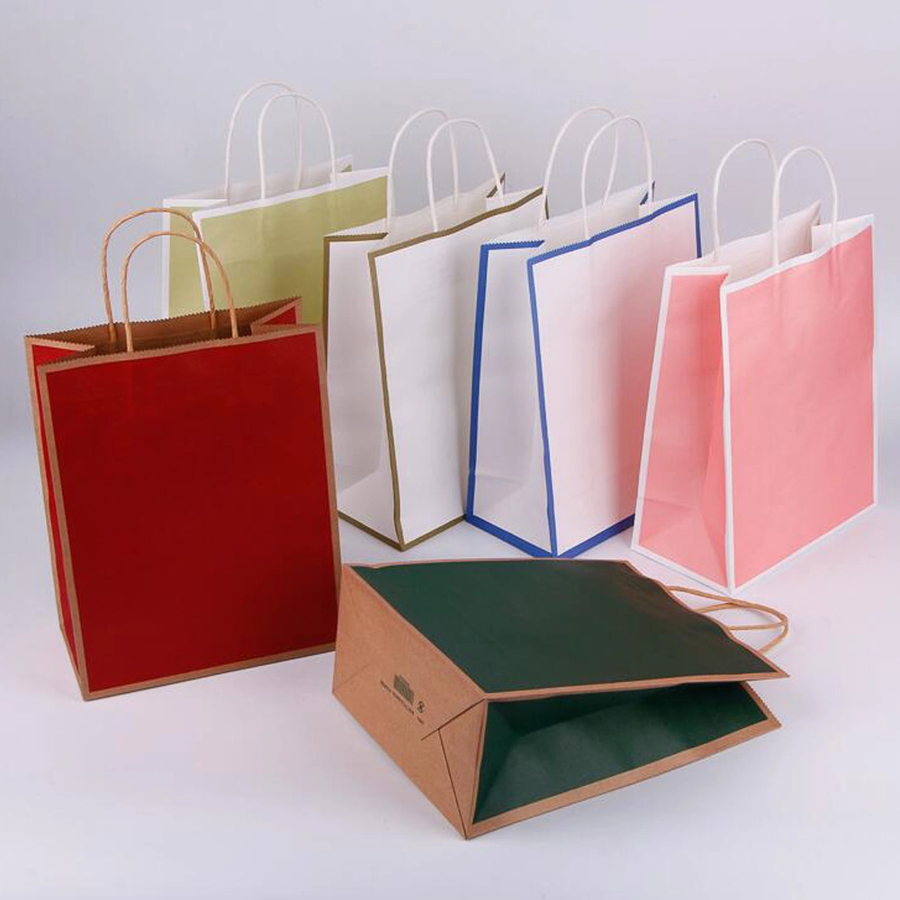 Paper Carrier Bag Carrier Bag/Flat Bottom Kraft Paper Bag