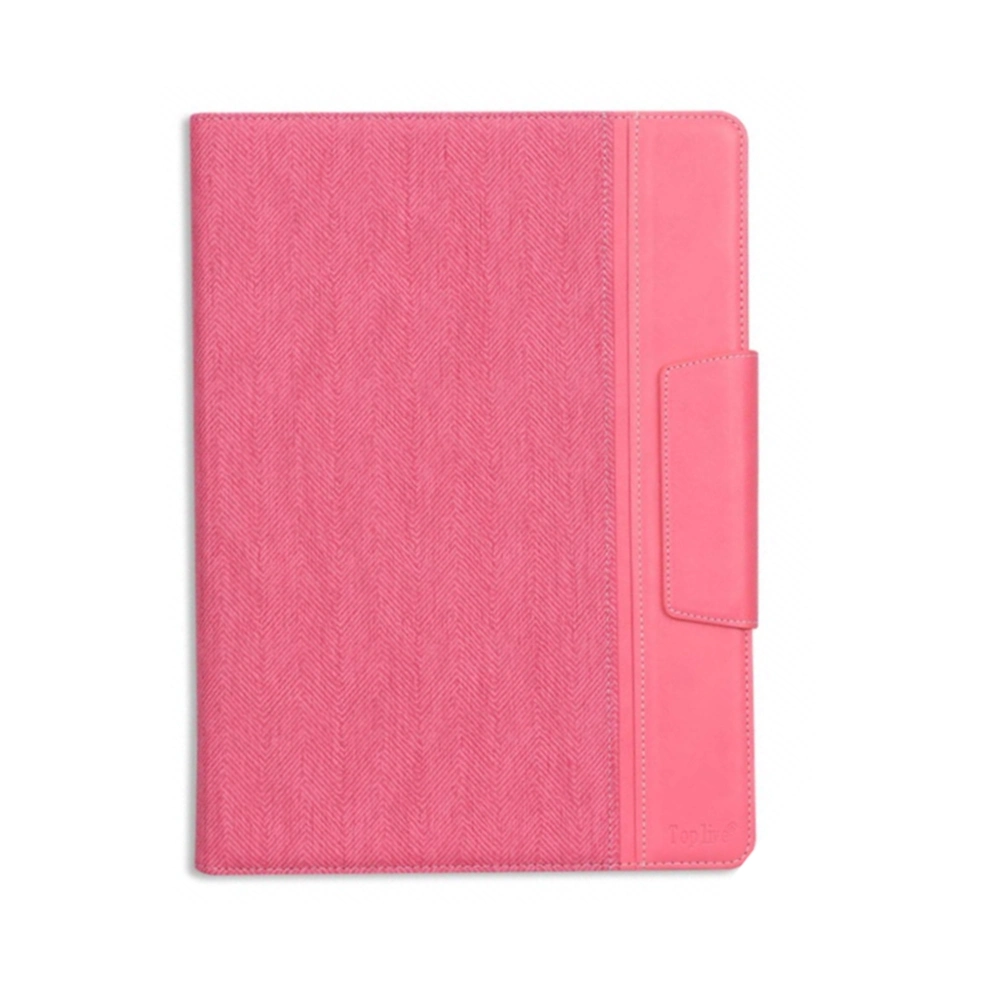 Writing Notepad Promotion A4 Custom Business PU Pink Leather Portfolio Folder