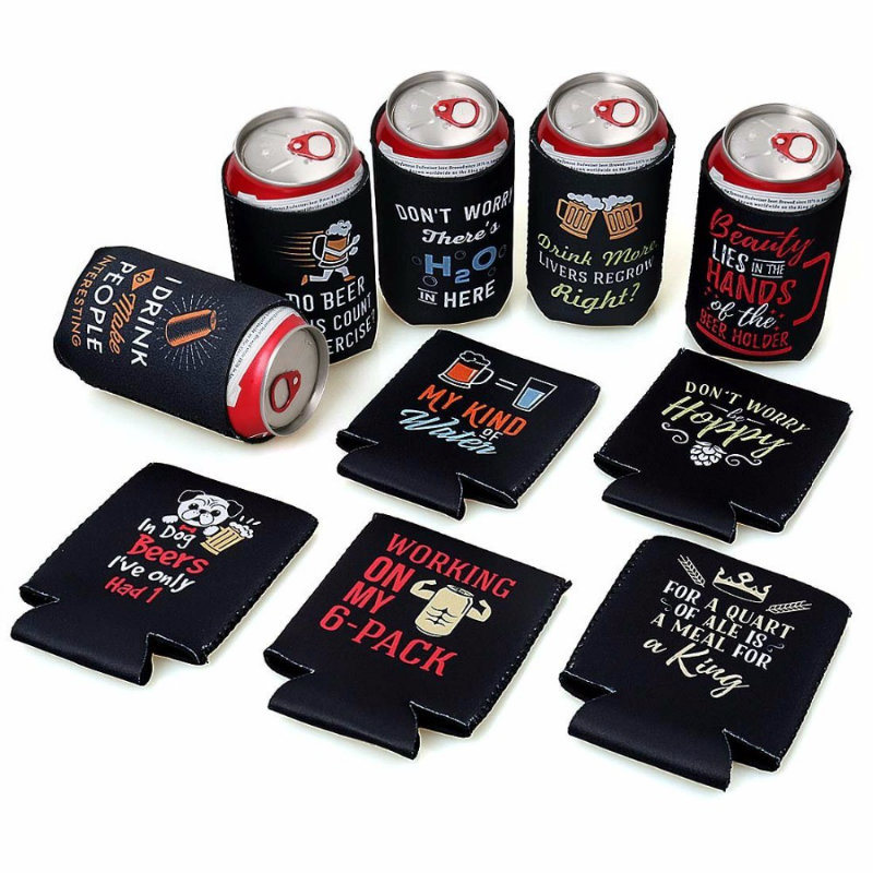 Custom Zip up Funny Beer Zipper Can Holder Huggie Beverage Drunk Wives Matter