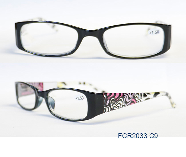 Latest Fashion Plastic Ladies Reading Glasses with Pouch FCR2033