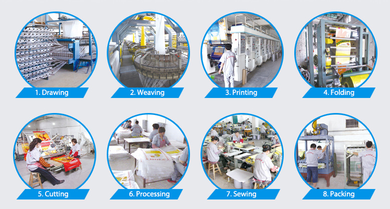 Water Proof Printed Packing Bag for 25kg Jasmine Rice Package