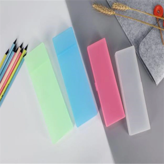 Translucent Matte Pencil Case Stationery Case Multi Function Pencil Case