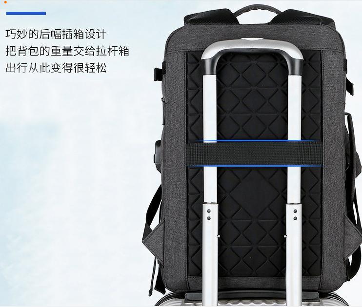 Anti-Theft USB Charging Men Briefcase Notebook Bags Business Laptop Travel Backpack