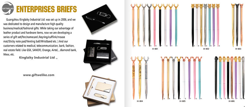 Customized Logo Executive Gel Metal Pen in Gift Box