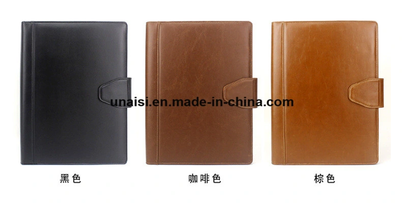 A4 Paper Expanding Faux Leather File Document Organizer Business Folder