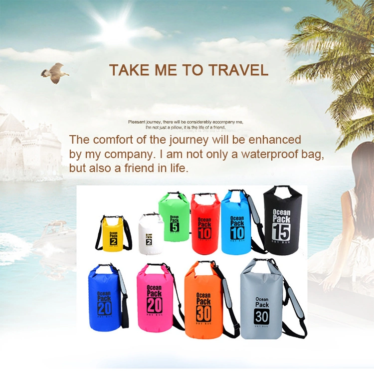 Manufacturer PVC Waterproof Bucket Bag Outdoor Travel Beach Bag