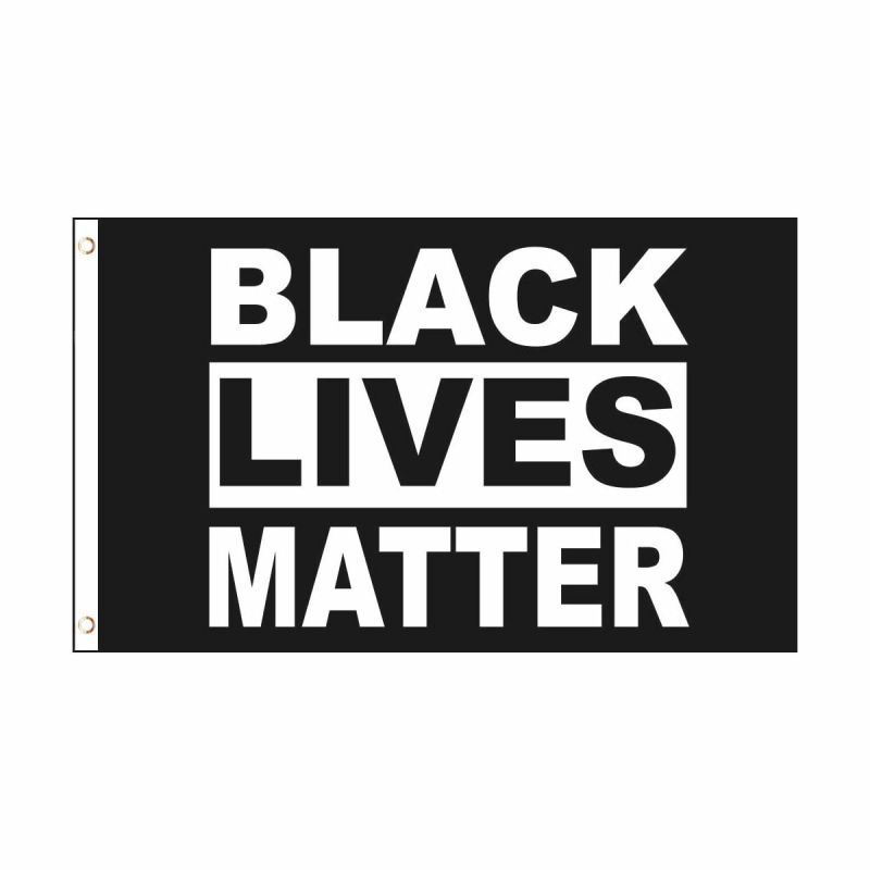 Black Lives Matter Flags 3X5 Feet with Grommets Outdoor Using Flag