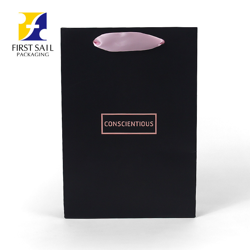 Customzied Elegant Simple Paper Bags with Handle Kraft Paper Bags