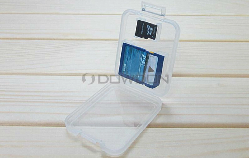 Wholesale Price 2 in 1 Plastic Memory Card Case for Micro SD Card SD Card