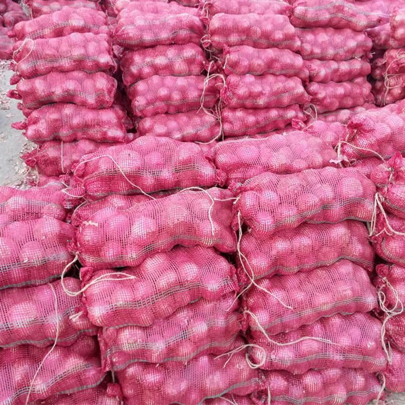 Raschel Mesh Bags/Leno Mesh Bag for Potato Onion with Logo Handle