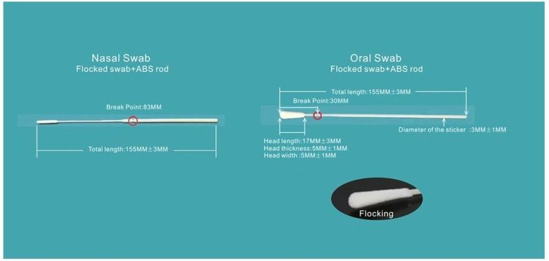 Individual Bag Package Virus Transport Tube with Vtm Sampling Swab Kits