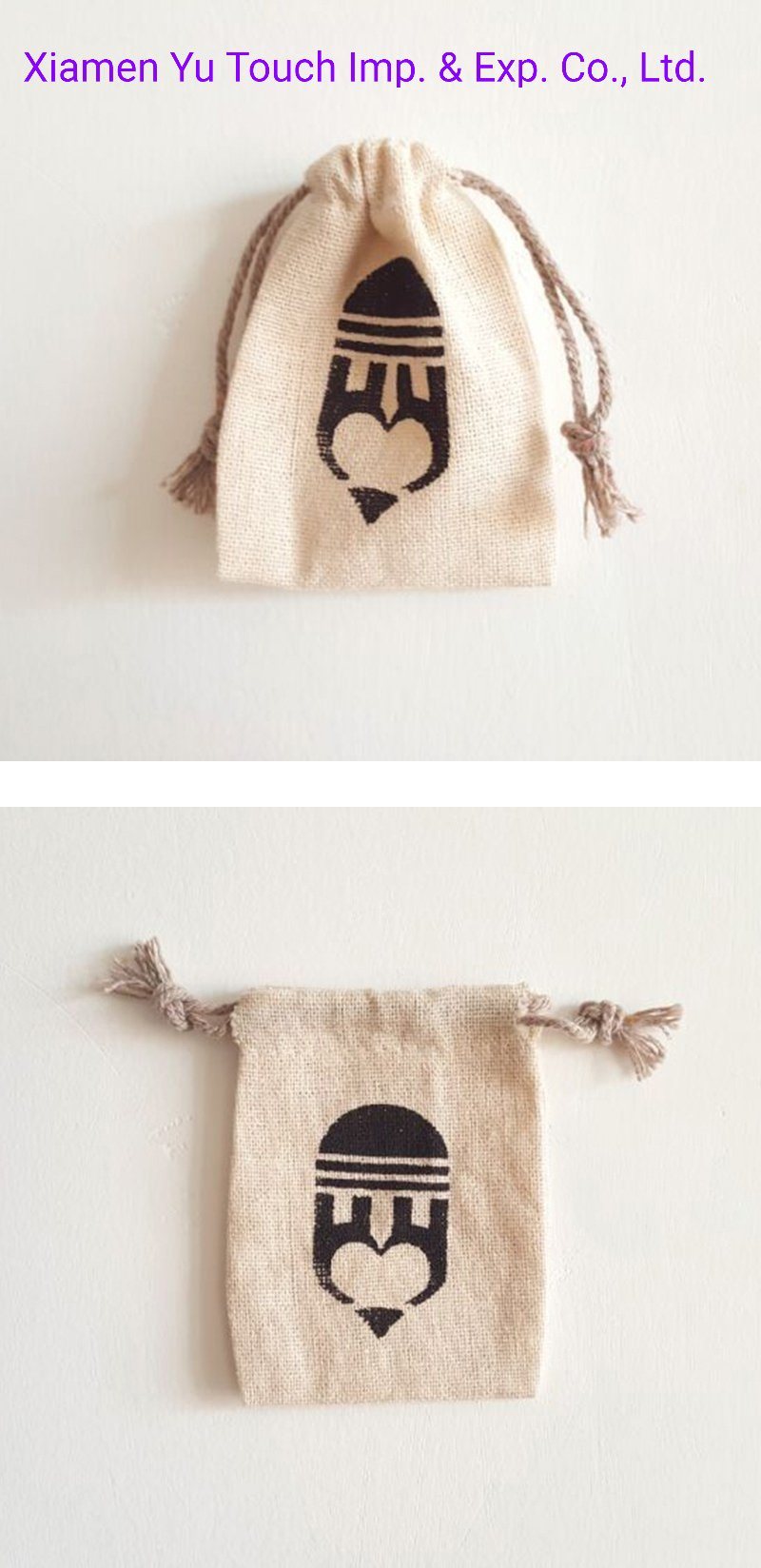 Linen Jewelry Pouch/Linen Drawstring Bag/Jute Bag