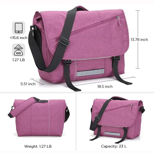 15 Inch Laptop Shoulder Briefcase Pack Crossbody Backpack