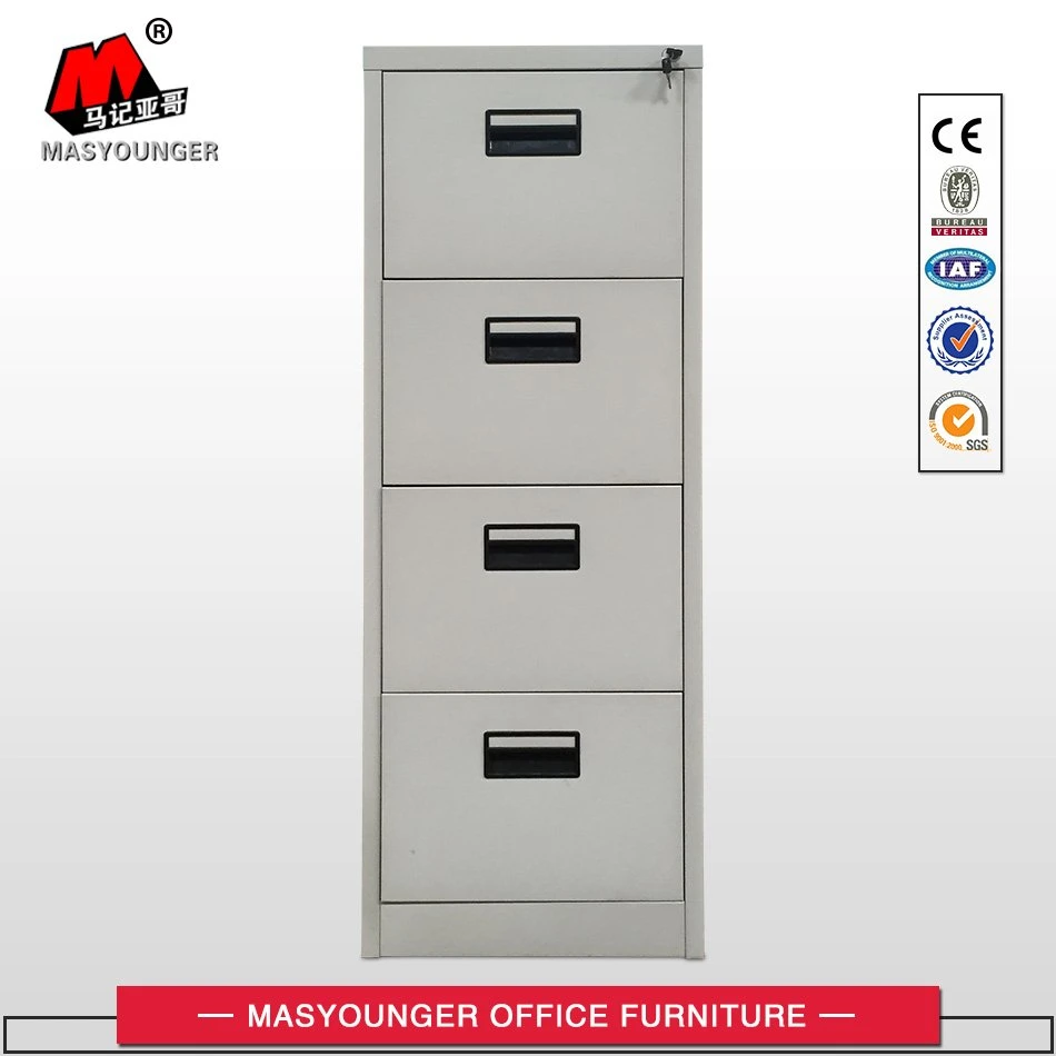 My-FC-002-4D 4 Drawers Office File Cabinet with Black Handle