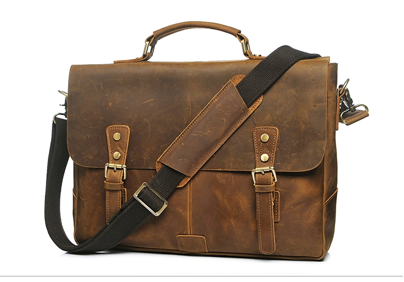 Leather Handbag Laptop Shoulder Bag Business Briefcase Satchel Messenger Bag