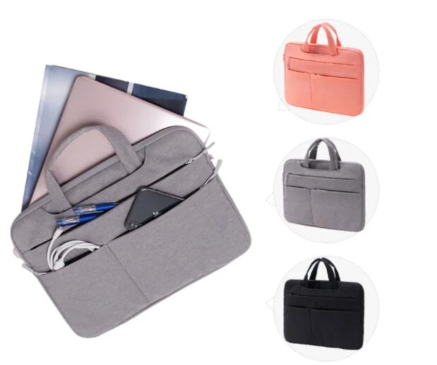 15.6 Inch Waterproof Soft Sleeve Anti Shock Business Briefcase Computer Case Handbag Laptop Bag