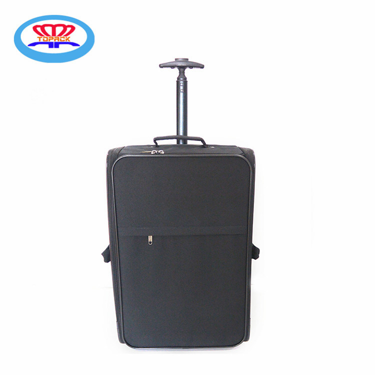 Light Weight Black Foldable Travel Trolley Bag/ Folding Trolley Case/Travel Suitcase / Day Trip Bag