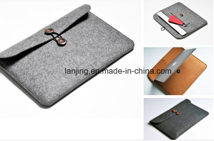 Top Factory Wholesale Best Wool Felt Bags for Laptop MacBook Bag 13/ 15/ 17 Inch