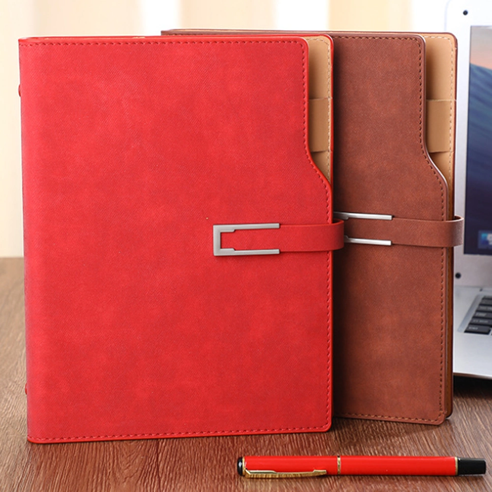 Magnetic A5 Writing Note Book Business Faux Leather Journal Notebook