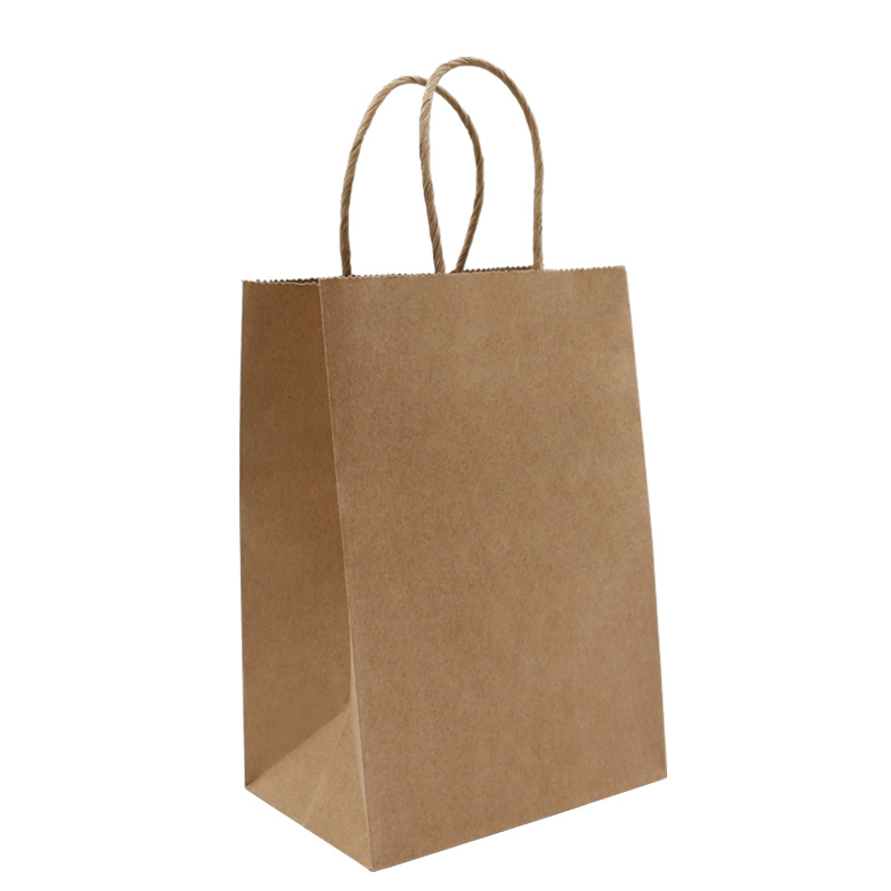 Recyclable Kraft Paper Bags, Reusable Shopping Paper Bags Logo Printed