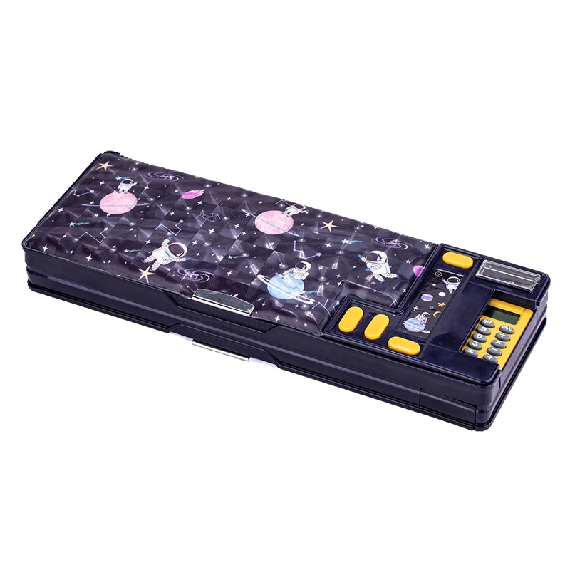 Multifunctional Pencil Case PVC ABS Material with Sharpener Compass Pen Fixator -Multifunctional Pencil Case
